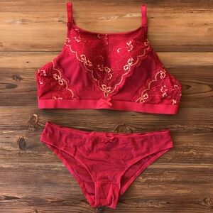 Hype Red Bundle Of 2 Set Lingerie Womens Size Large